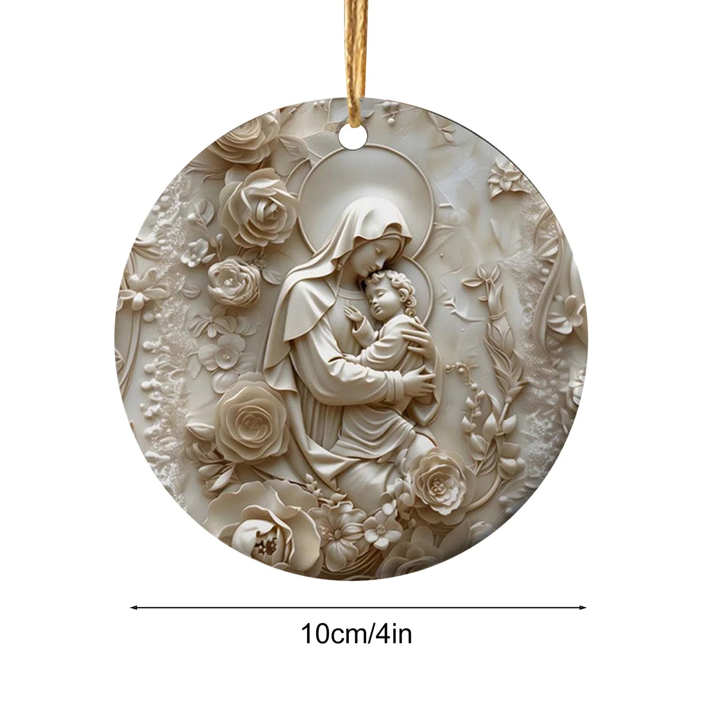 Set de 12 Adornos Navideños de Madera