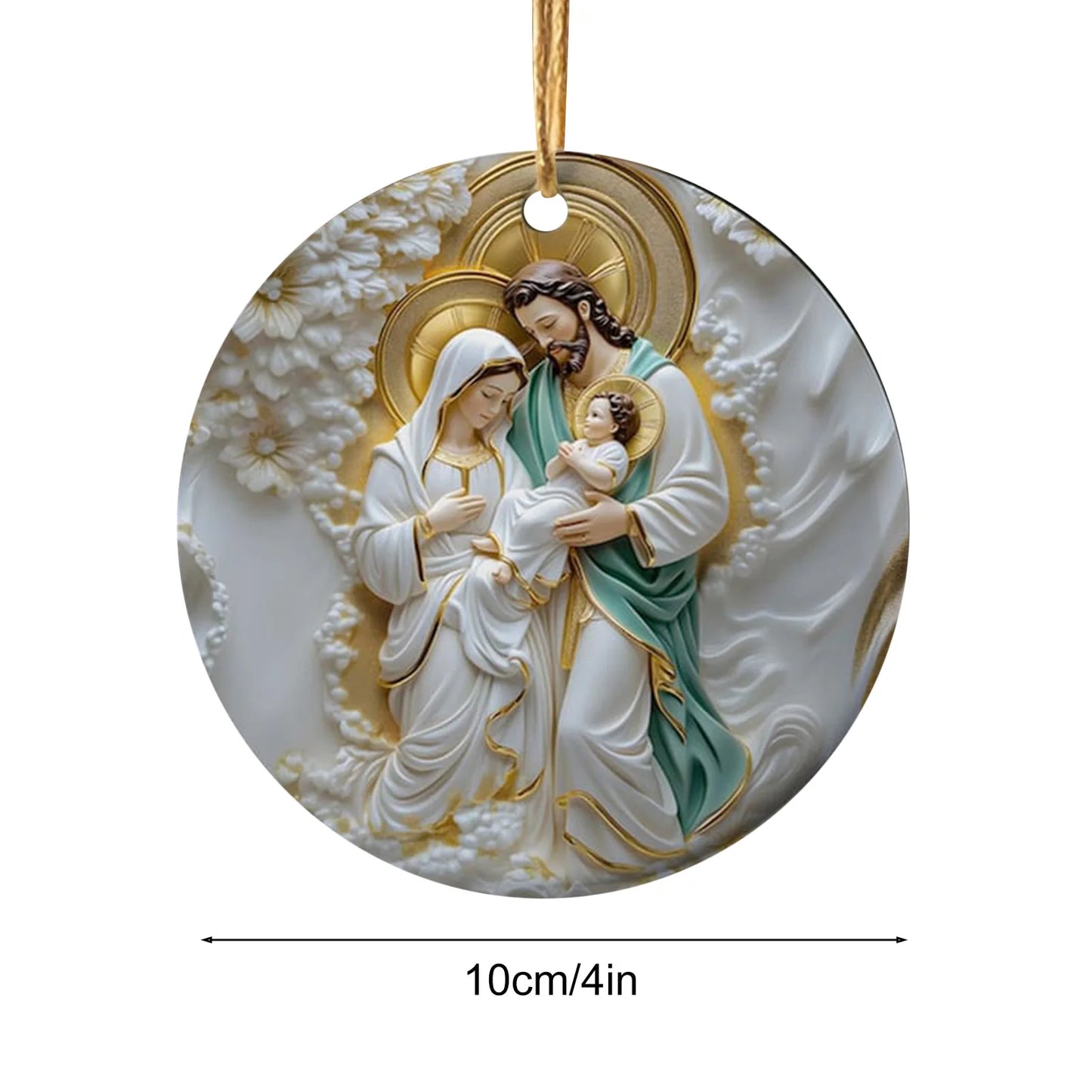 Set de 12 Adornos Navideños de Madera