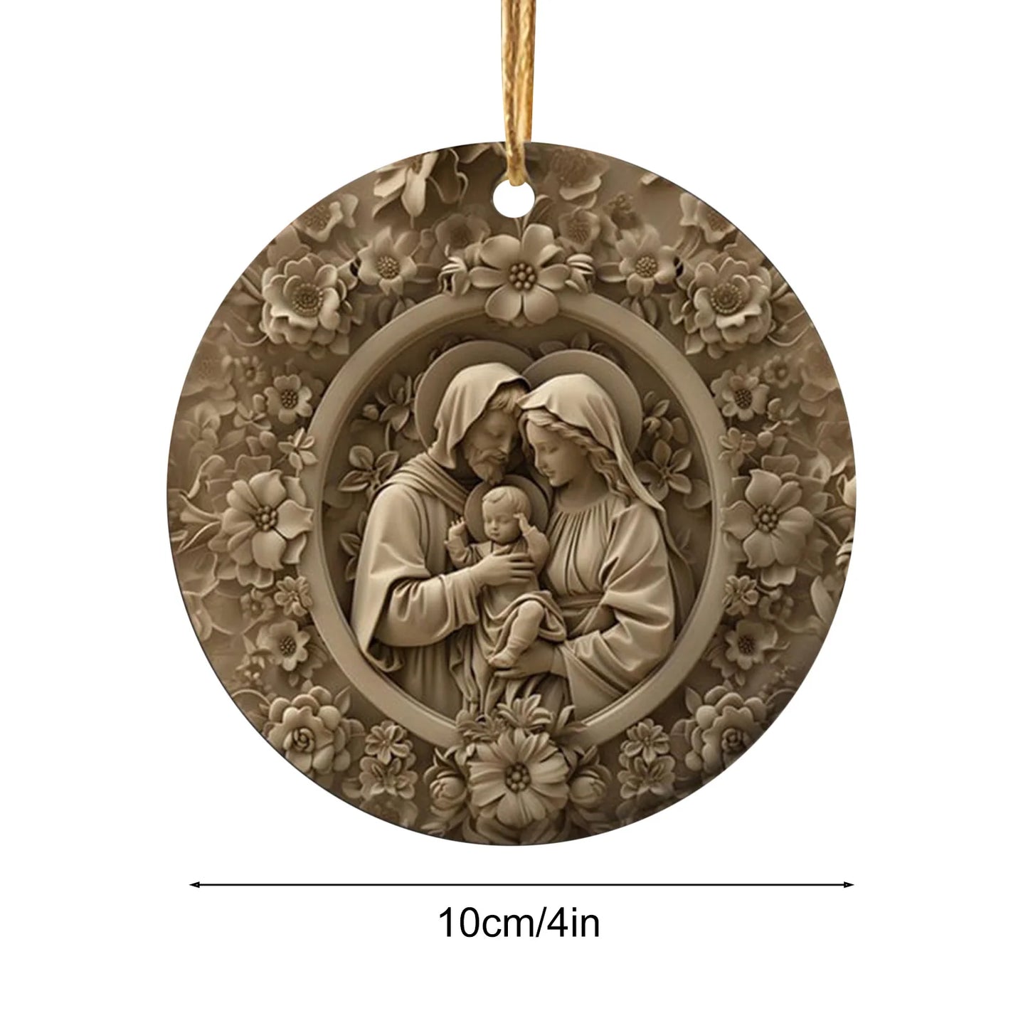 Set de 12 Adornos Navideños de Madera